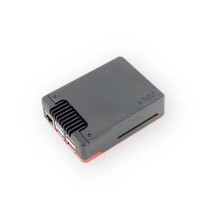 Argon NEO BRED case for Raspberry Pi 5 front view