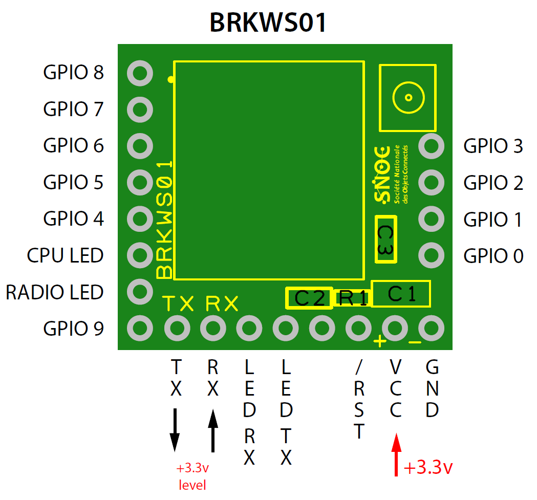 BRKWS01 PCB pinout